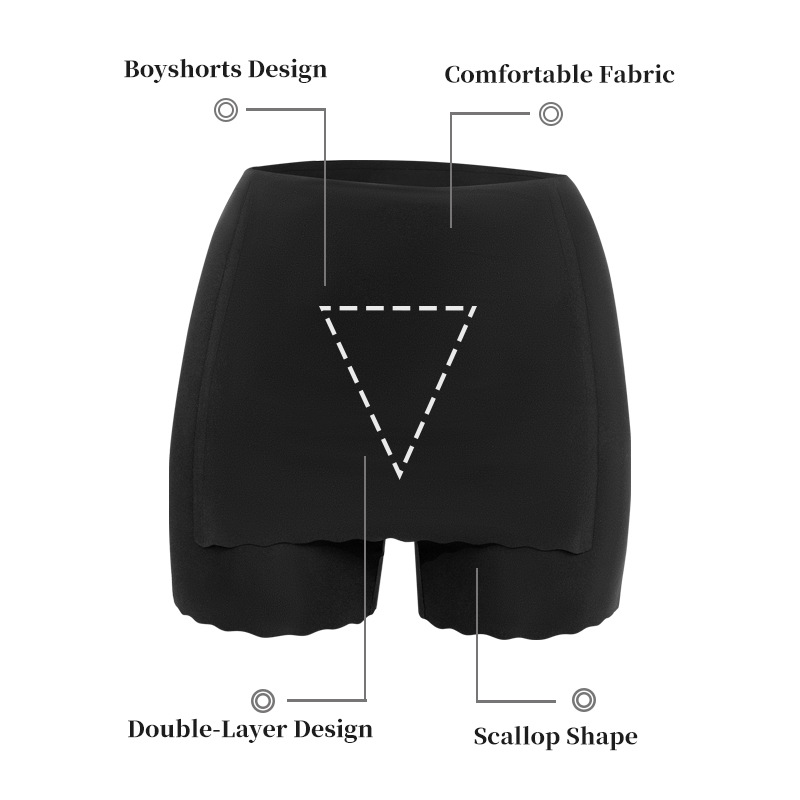 Comercio exterior respirable hielo damas pantalones de seguridad anti-luz y cubierta triangular sin marcas leggings de cintura alta para mujeres