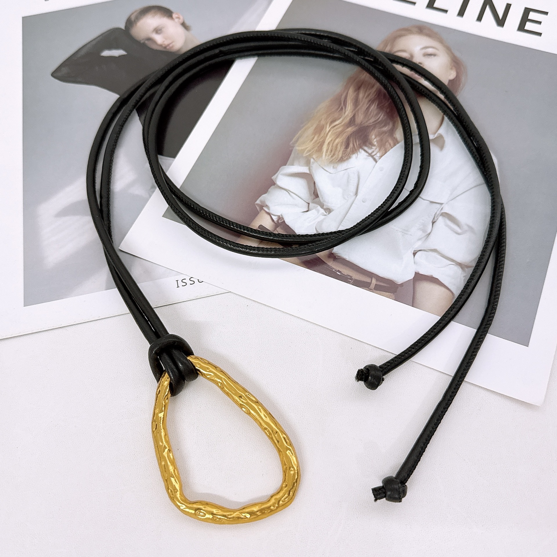 Cinturón de cordón de moda retro cinturón de mujer cinturón de decoración abrigo vestido cinturón de cuero casual cinturón de cintura de estilo europeo y americano