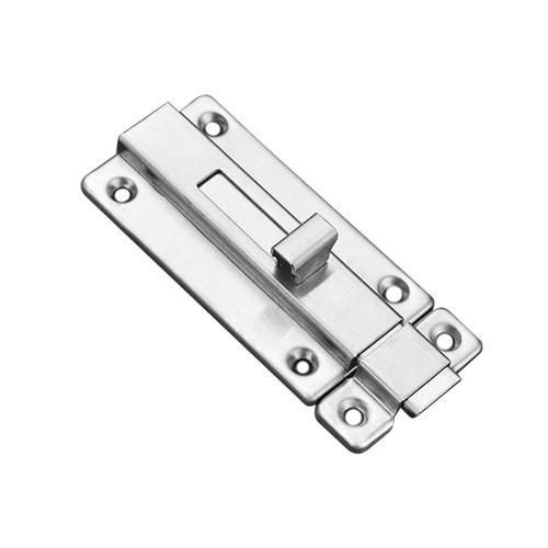 Factory wholesale stainless steel door bolt for wooden door, bathroom door, clear door bolt, double-headed square left and right insert door bolt