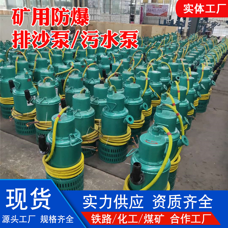 矿用隔爆型排沙泵BQS100-70-37大流量双电压矿井防爆潜水排沙泵