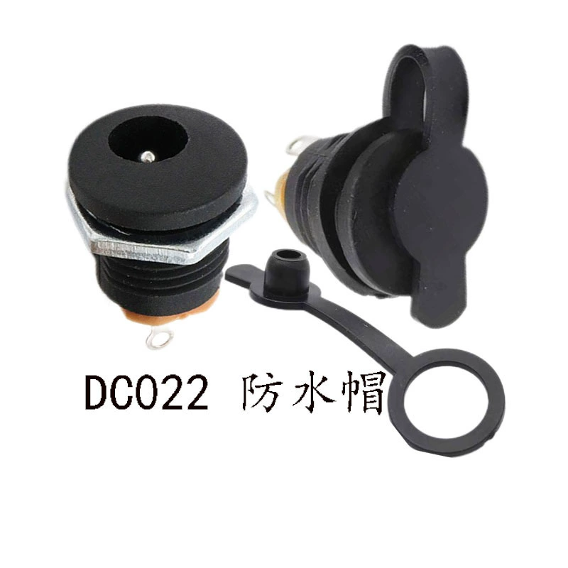 Круглая медная игла DC гнездо 5521DC022 Резьбовая фиксированная 5525DC DC DC электрическая розетка