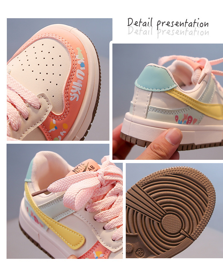 Modische Kindersneaker Für Mädchen Mit Klettverschluss Und Sohle_voghion.com