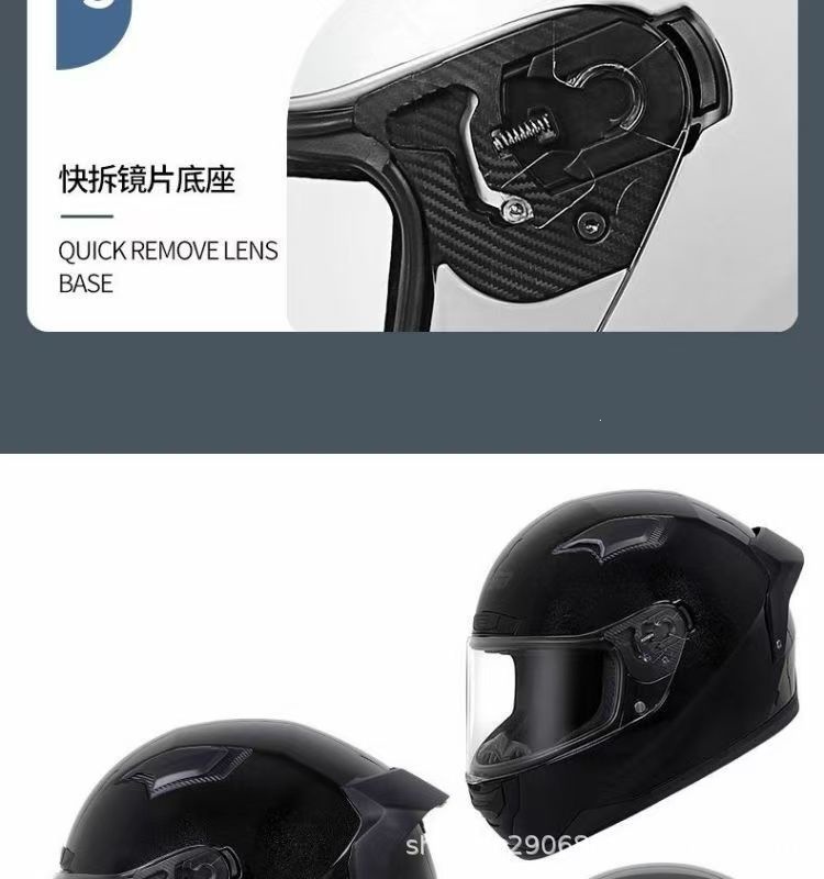 Gsb-371 Motorcycle Helmet with a Versatile High-Profile Helmet Body, Reserved Headphone Slot, Sturdy Abs Helmet Body, Suitable for All Seasons, Unisex