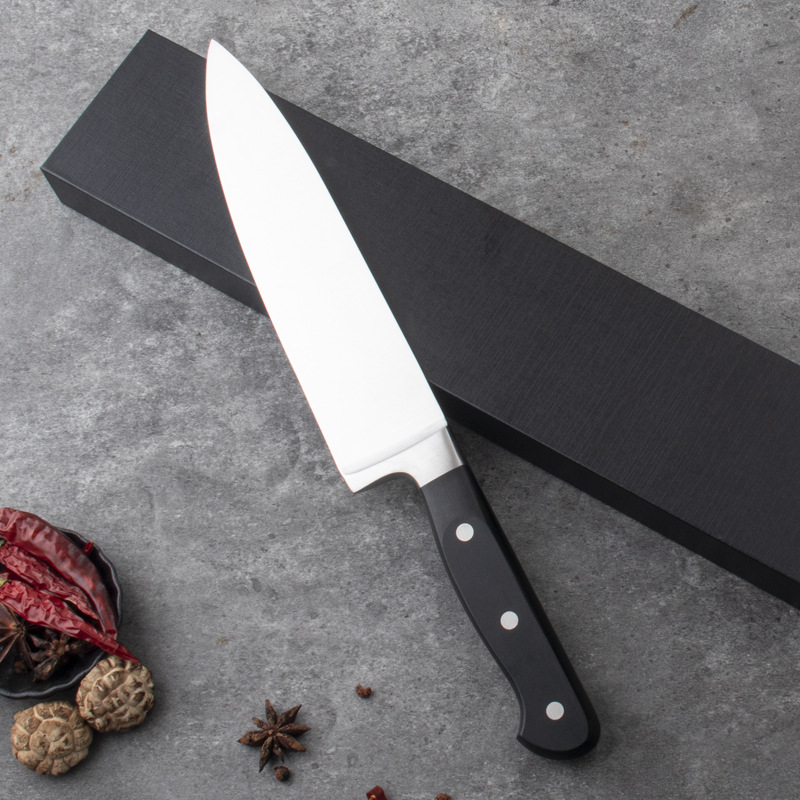 Fuente spot Amazon comercio exterior cuchillo de cocina cabeza de acero ABS mango cuchillo de cocina de acero inoxidable cuchillo de cocina caja de regalo set