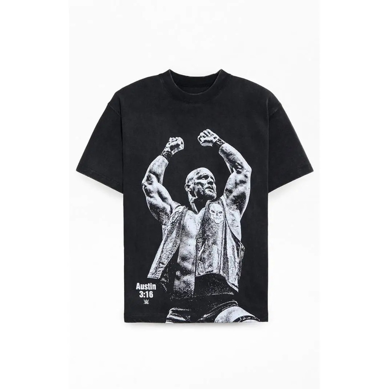 230g Cotton European Size Pacsun Men's Wwe Stone Cold Reigns T-Shirt - Multicolor 230g Cotton European Size Pacsun Men's Wwe Stone Cold Reigns T-Shirt - Multicolor
