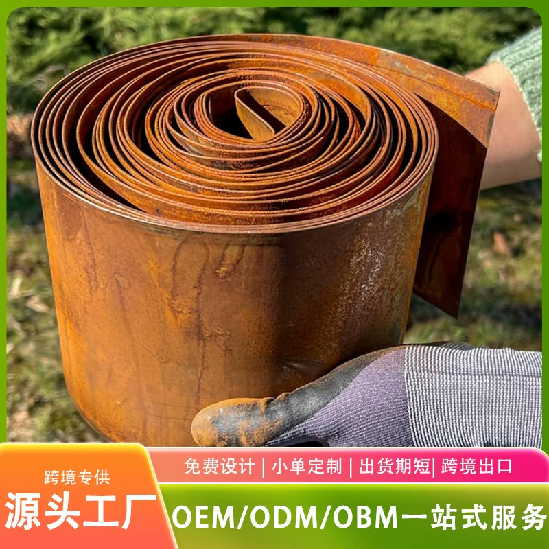 Декоративная ограда для экспорта: кованая гофрированная ограда для двора, садовая ограда, вставная ограда для грунта.