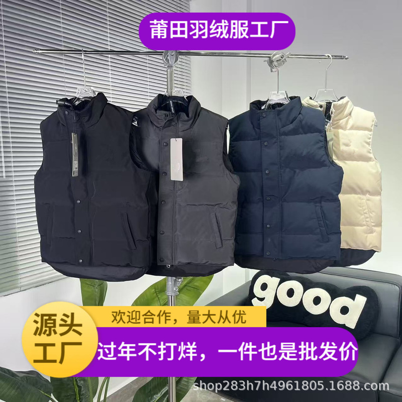 New Big Goose Vest Black Label down Jacket Vest Canadian Same Style Men and Women Couple Outwear Jacket 4151Mb