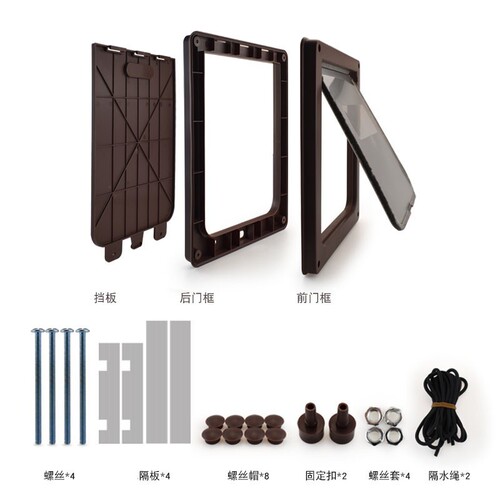 Dog door, pet door, safe entrance door, wooden door, glass door, plastic door, anti-theft door, golden retriever door, special for large and small dogs