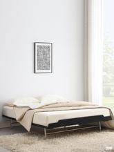 批发现代极简悬浮不锈钢双人床无床头实木床无头1.81.5米榻榻米床