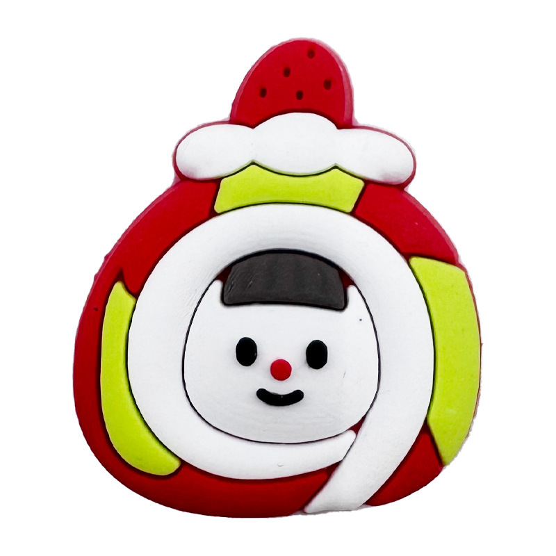メーカー卸売Q版クリスマス洞洞シューズアクセサリー、厚みのあるエポキシ樹脂製シューズフラワー、DIY装飾アクセサリーシューズバックル|undefined