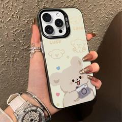 写真撮影用犬柄 Apple 17 Pro Max用スマホケース 個性的で元気なケース iPhone16/15/14対応 テキスト13