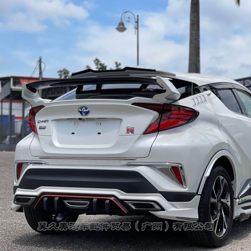 Suitable for 16-22 Toyota Yaris Modified Large Rear Wing Imported Chr Special Raised High Wing No-Drill Double-Layer Gt Wing