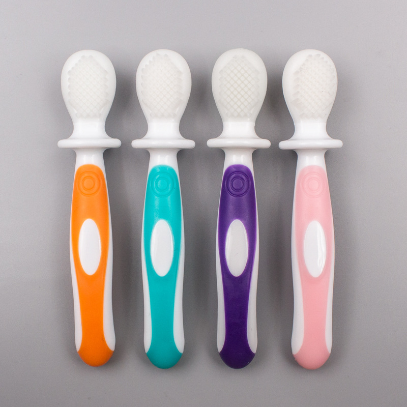 Come to the Factory to Customize Food Grade Silicone Bristles Baby Toothbrush Japanese Toothbrush High Quality Kidsren's Toothbrush