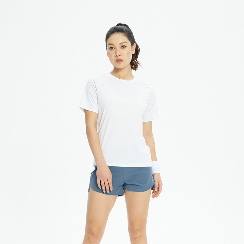 Dijia nueva camiseta de secado rápido ropa deportiva de secado rápido ropa de entrenamiento de baloncesto de manga corta para hombres Top de seda de hielo