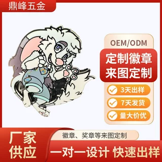 珐琅徽章定制金属烤漆徽章校徽企业 logo 纪念徽章胸针定做