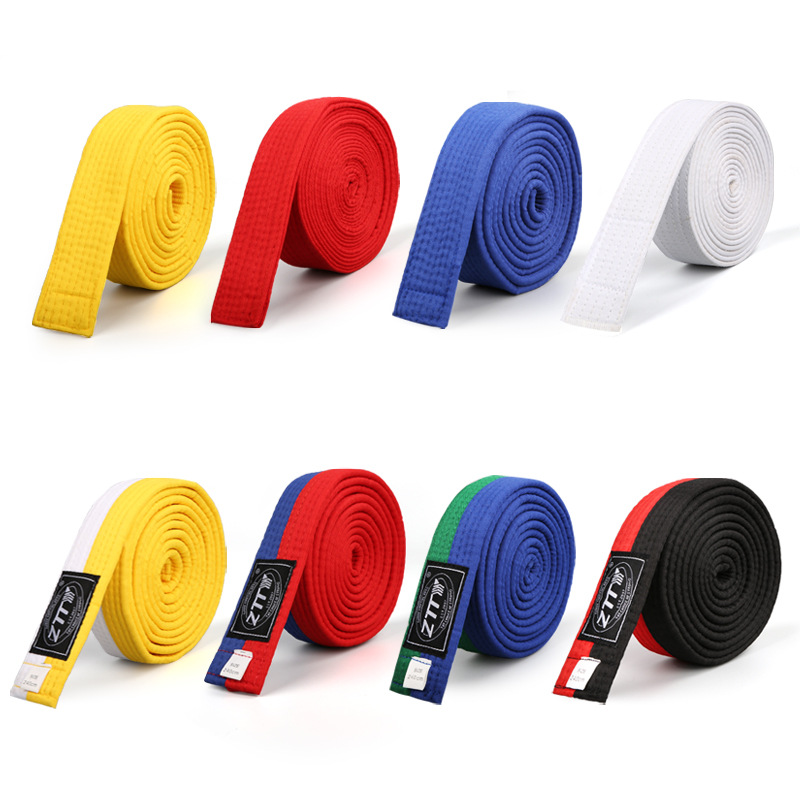 ZTTY taekwondo cinturón carretera judo karate cinturón negro rojo Blanco Amarillo Verde Azul Cinturón niños adultos cinta de clasificación
