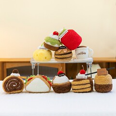 クリエイティブ午後茶公仔スイーツさくらんぼチョコレートフルーツケーキのキーホルダーストラップ人形プレゼントぬいぐるみ工場