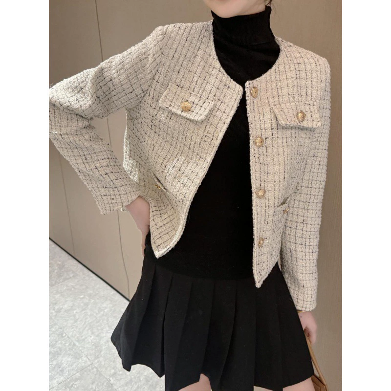 Осенняя короткая куртка для отдыха, в стиле Chanel, для подростков
