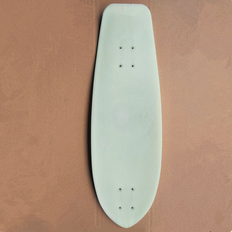 30inch Fiberglass Board Surface Large Fish Board Deck Land Surfing Skateboard Plain Board Four-Wheel Elastic Deck Land Surfing Board
