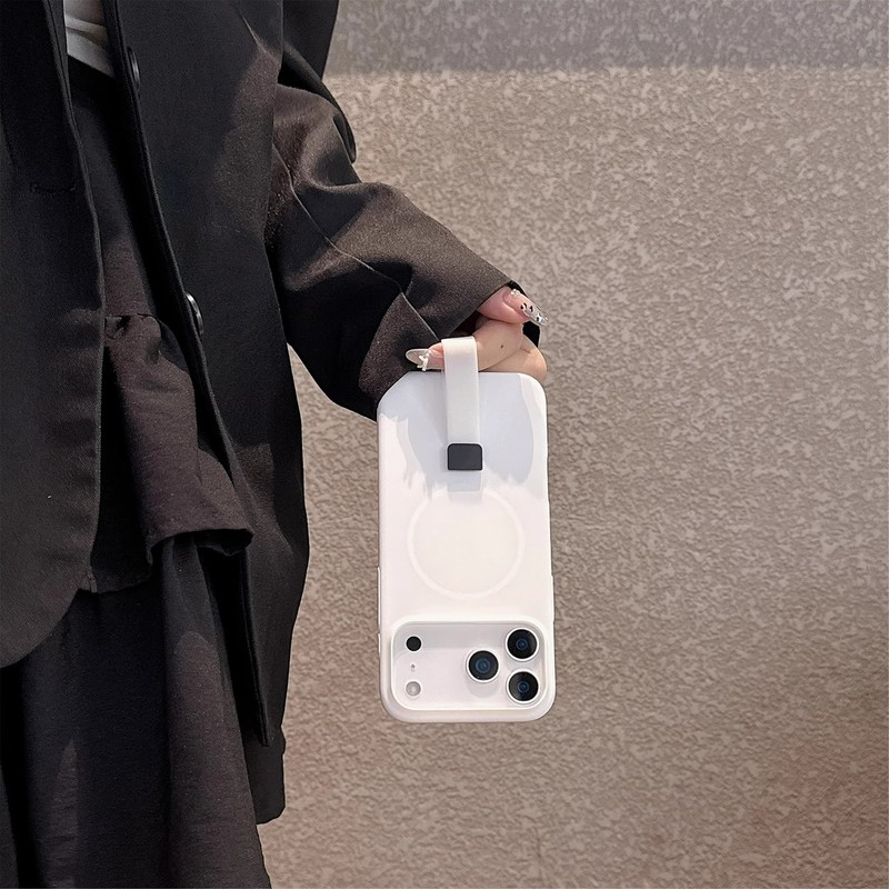 适用iPhone17糖果磁吸手机壳苹果16指环挂绳肤感超薄15防摔保护套|undefined