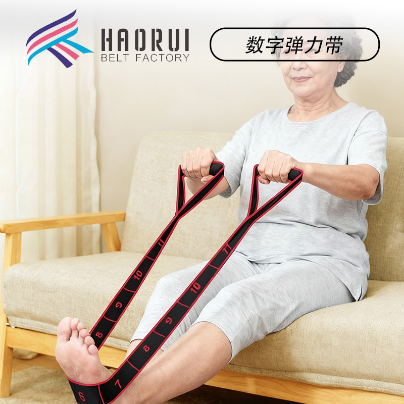 Digital Resistance Band for Resistance Training and Muscle Building, Specially Designed for Middle-Aged and Elderly People, Multifunctional Fitness Equipment for Leg Muscle Strength Stretching Exercises