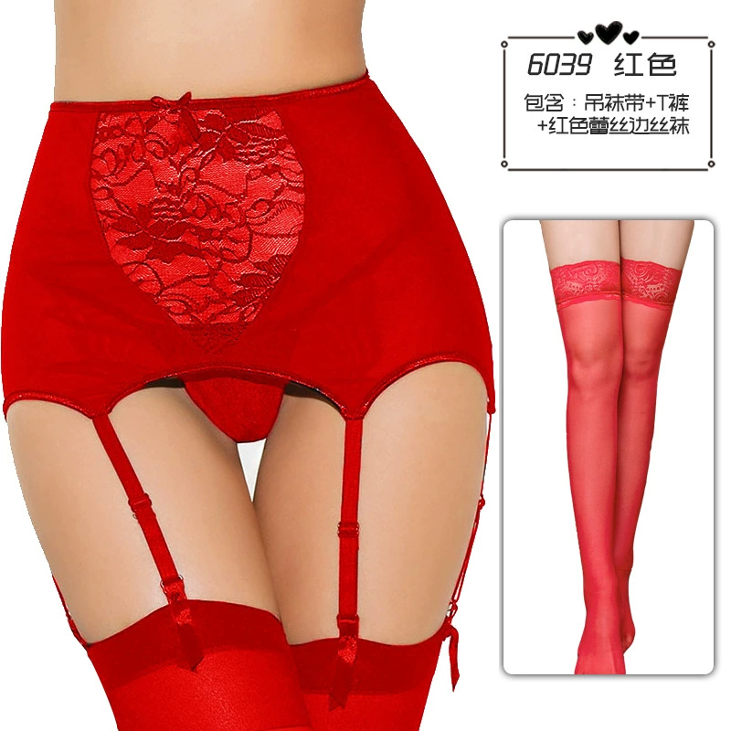 幻情 Sexy underwear, set, European style, high waist, plus size