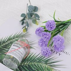 7頭水晶球仿真花ins風格家居茶几花藝插花婚慶裝飾攝影道具假花