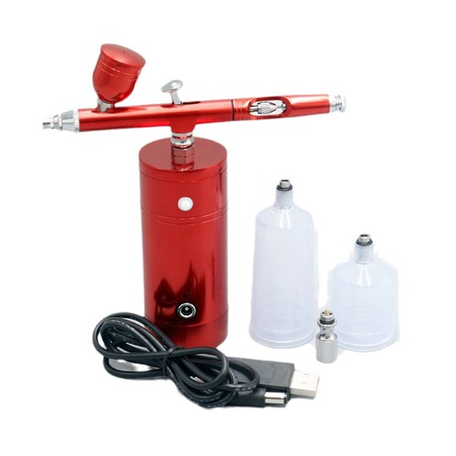 All-in-one rechargeable mini-pump airbrush set. All-in-one beauty and hydration spray gun. Suitable for individuals in beauty salons.