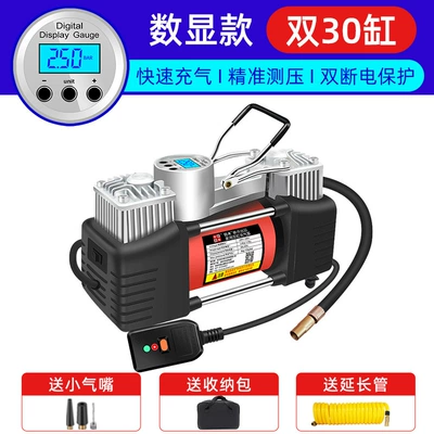 220V household AC electric air Hava nasosu - double-cylinder-digital-display-3-m-tube-handbag