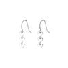 Design earrings with tassels, silver 925 sample, 2024 years