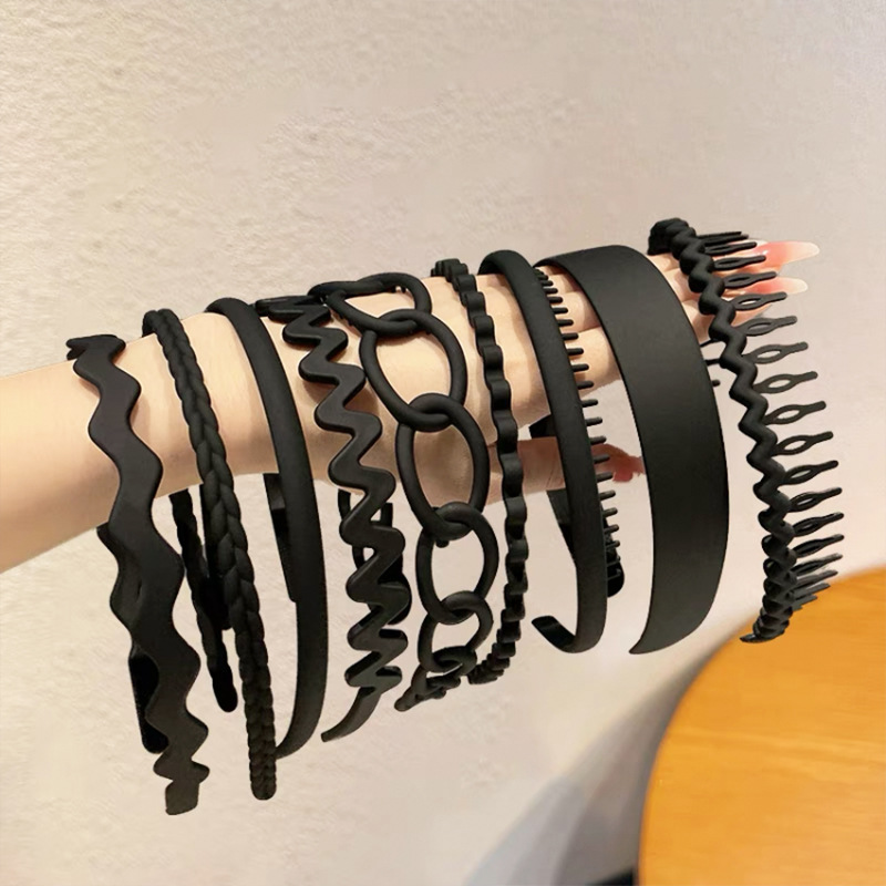 Nueva diadema moderna con dientes, diadema antideslizante para mujer, perfecta para sujetar la flequillo y el cabello hacia atrás mientras se lava la cara.