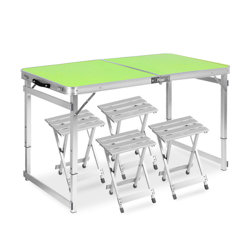 fold Table Stall up Folding table outdoors household simple and easy dining table and chair portable Table Manufactor wholesale