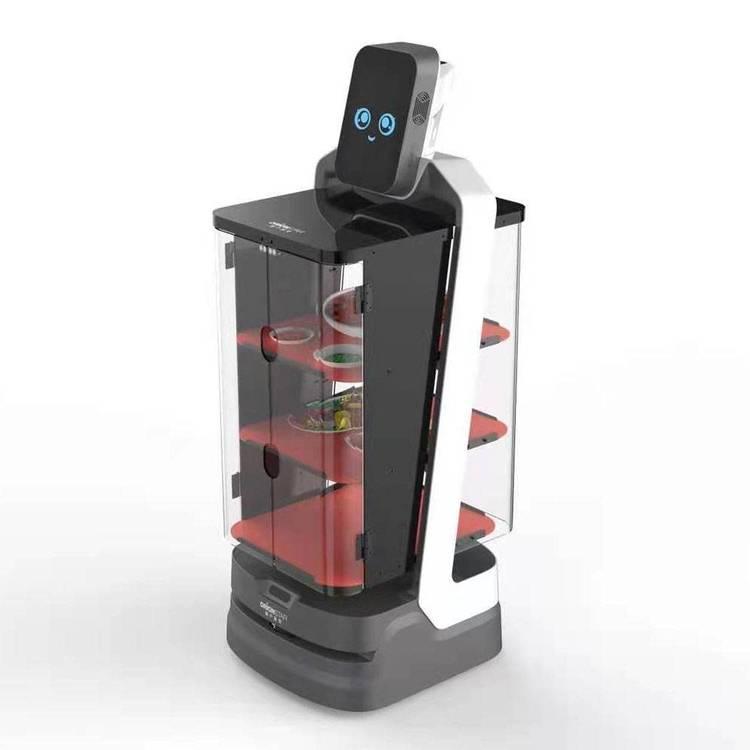 智能餐厅配送机器人 可用于火锅中餐食堂送餐迎宾传菜带路讲解