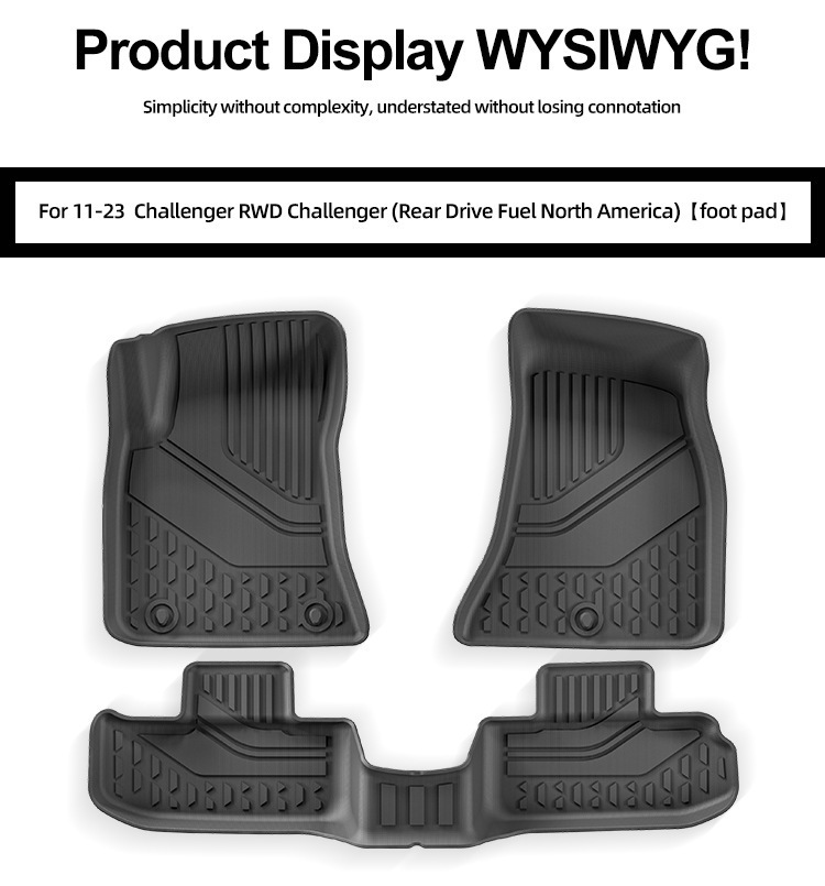 Suitable for 11-23 Dodge Challenger Challenger Car Floor Mats Full Tpe Floor Mats Cross-Border