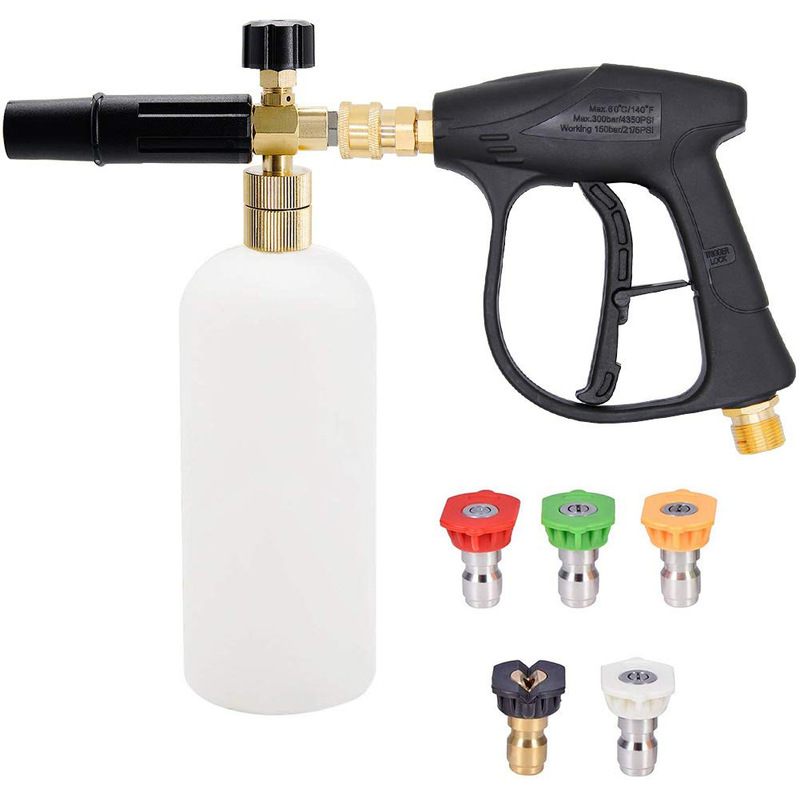 Pressure Cleaning Gun Car Cleaning Foam Gun Foam Car Wash Gun with Pressure Washer Nozzle Jet Gun