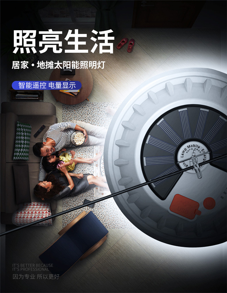 太阳能飞碟灯LED球泡灯户外夜市摆地摊灯露营灯帐篷照明灯泡批发 pic 41