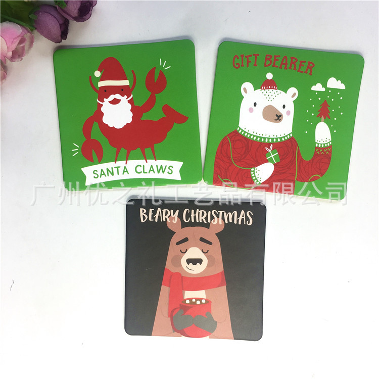 맞춤형 일회용 흡수성 맥주 순환 실용적인 코스터 식기 매트 활동 선물 광고 사용자 정의