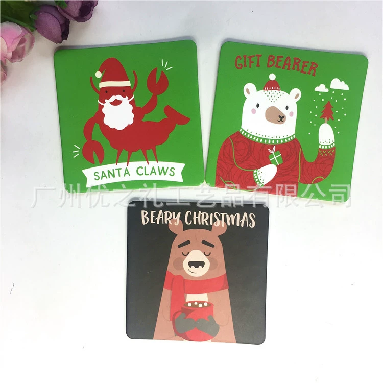 Индивидуальный одноразовый впитывающий циркуляцию пива практичный коврик для посуды под каботажное судно Настройка рекламы подарков