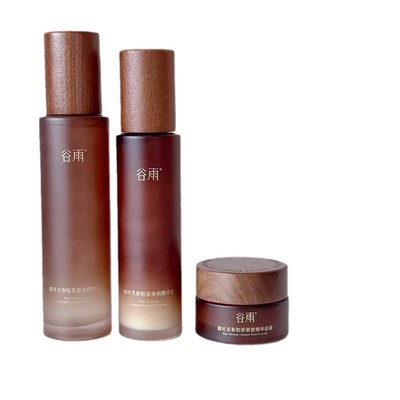 谷雨护肤品御时灵参胶原盈亮精华山参精华水乳液面霜套装化妆品女