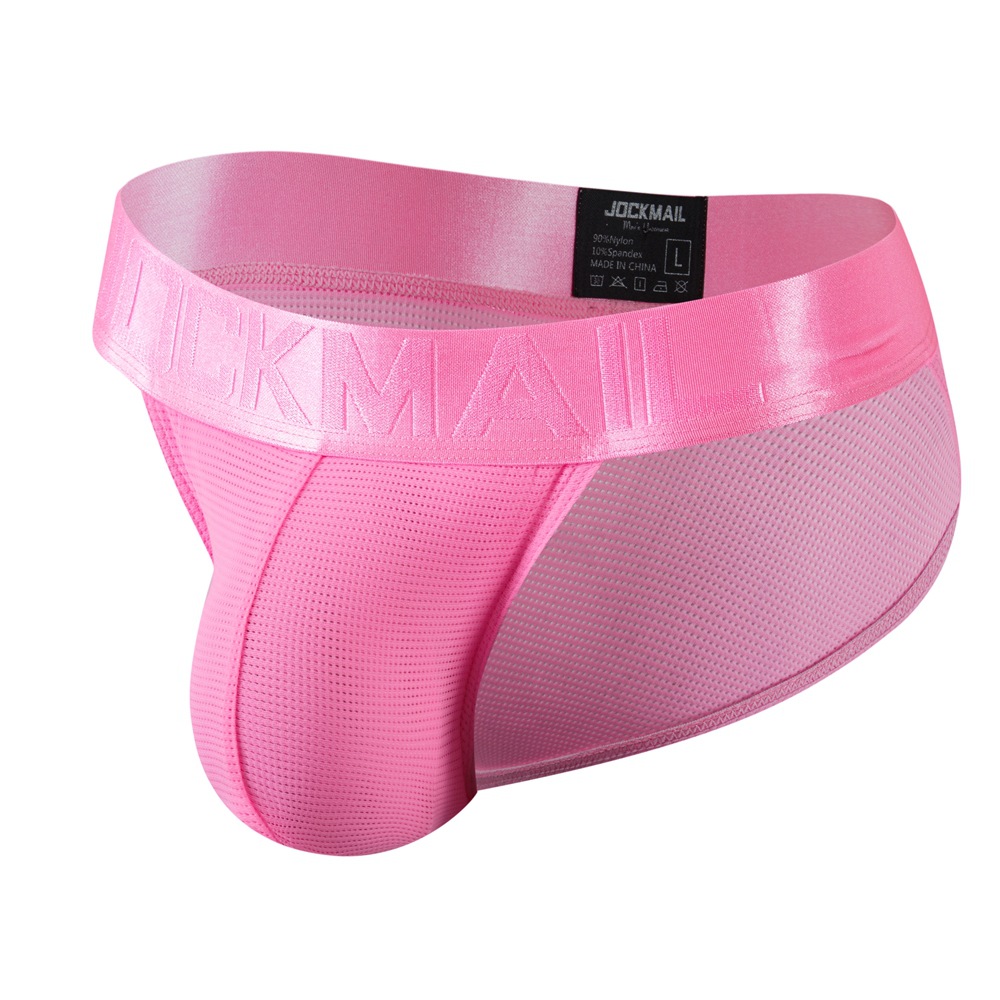 Jockmail 2022 nueva ropa interior de los hombres triángulo malla transpirable deportes fitness shorts