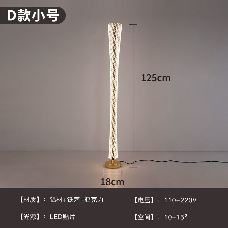 Lámpara de piso de cintura simple lámpara de escritorio sala de estar red luz roja en el dormitorio protección de los ojos lujoso arte moderno estilo nórdico