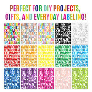 English Alphabet Stickers 1.5inch Crafts Gifts DIY Poster Production Decoration Vinyl Letter Stickers