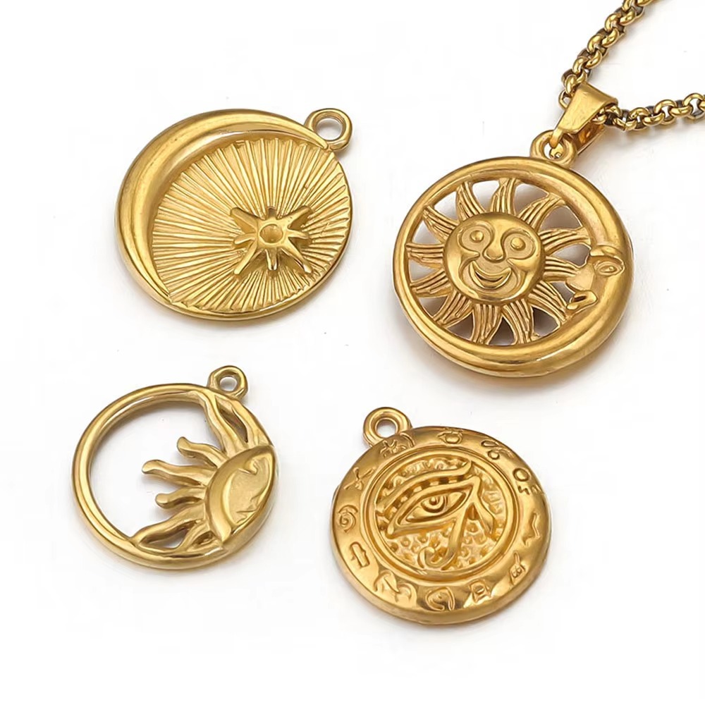 All Seasons Season Unisex Gender 5 PCS/Package 304 Stainless Steel Sun Devil's Eye Pendant