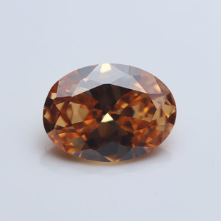 Zircon Bare Stone Egg Cubic Zirconia Gem Champagne Synthetic Gem Bare Stone Wholesale Accessories