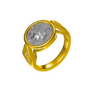 To map to sample silver ancient coins Custom series S925 sterling silver ring ring custom processing to find a factory dedicated link