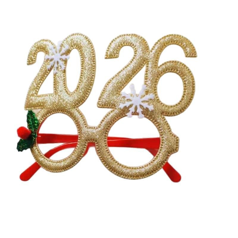 クロスボーダー新しいクリエイティブクリスマス 2026 メガネ子供のパーティー用品クリスマス装飾メガネフレーム卸売|undefined