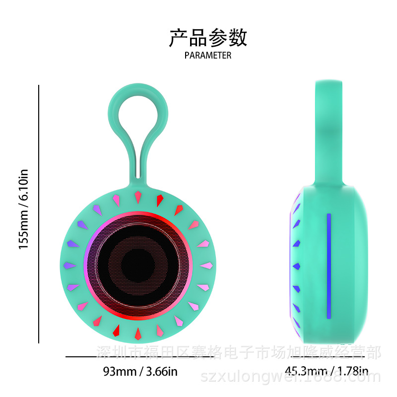 Nuevo portable al aire libre deportivo impermeable baño altavoz bluetooth polvo a prueba de choque mini altavoz inalámbrico bluetooth