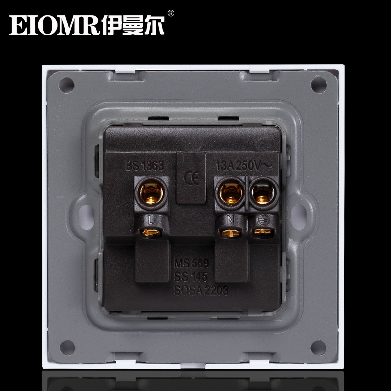 白色13a英標スイッチソケットソケットUSB typeC角穴パネル付き香港マカオ3穴英式ソケット暗