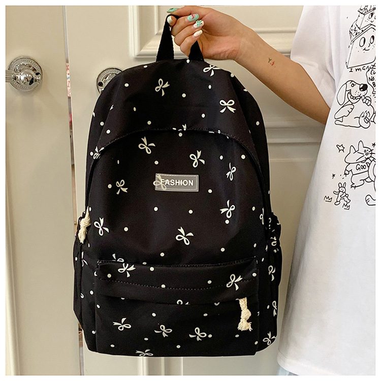 Japanese-style minimalist casual large-capacity backpack for middle and high school students, lightweight and trendy school daypack for girls