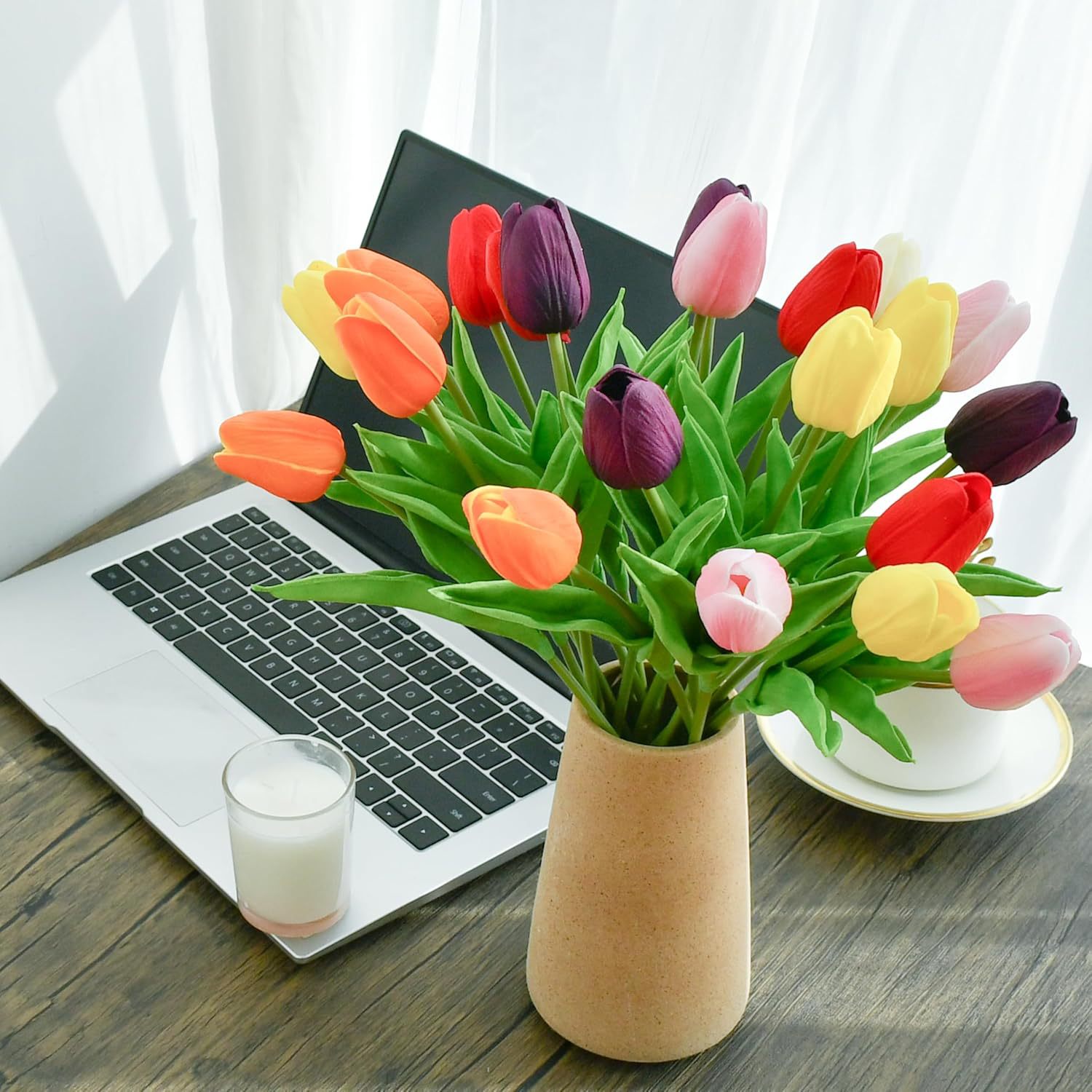 (Cross-border trading), (Wholesale), small polyurethane realistic wedding flowers for party, decorative flowers